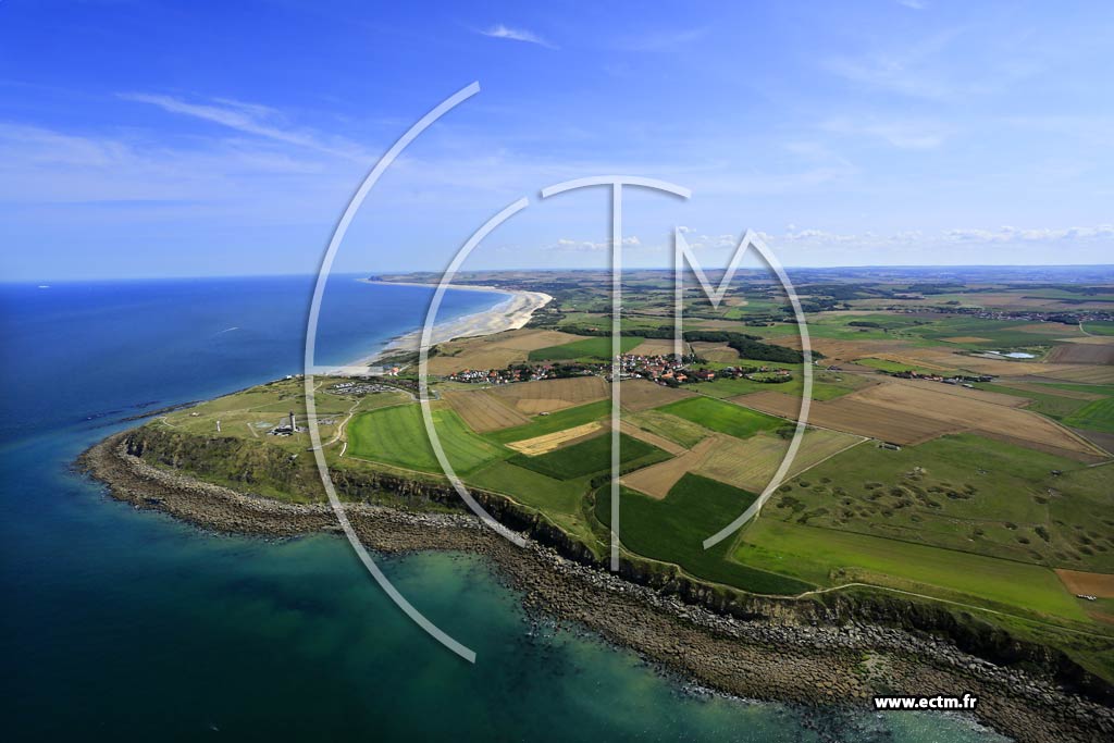 Photo arienne de Audinghen (le Gris Nez)