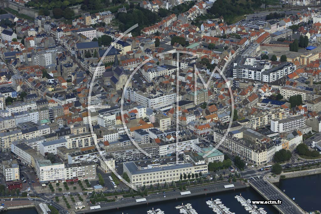 Photo arienne de Boulogne-sur-Mer (Centre-ville)