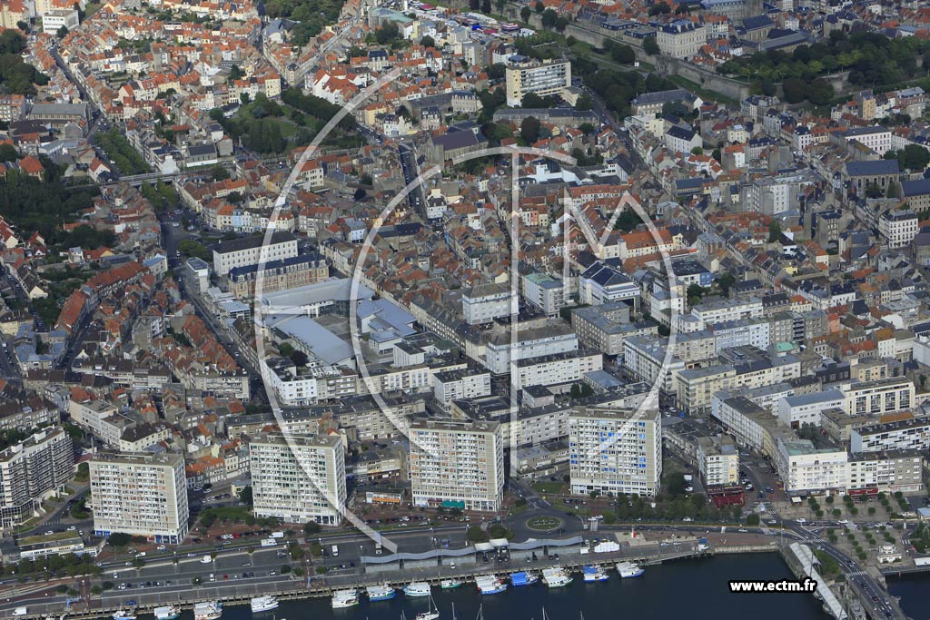 Photo arienne de Boulogne-sur-Mer (Centre-ville)