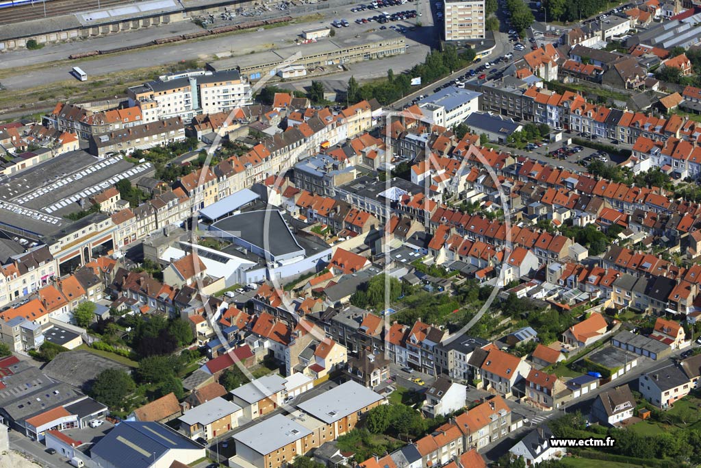 Photo arienne de Boulogne-sur-Mer (la Madeleine)