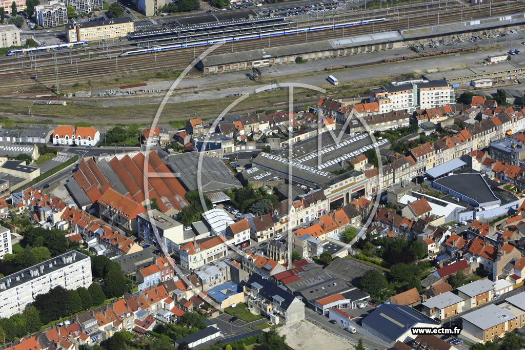 Photo arienne de Boulogne-sur-Mer (la Madeleine)