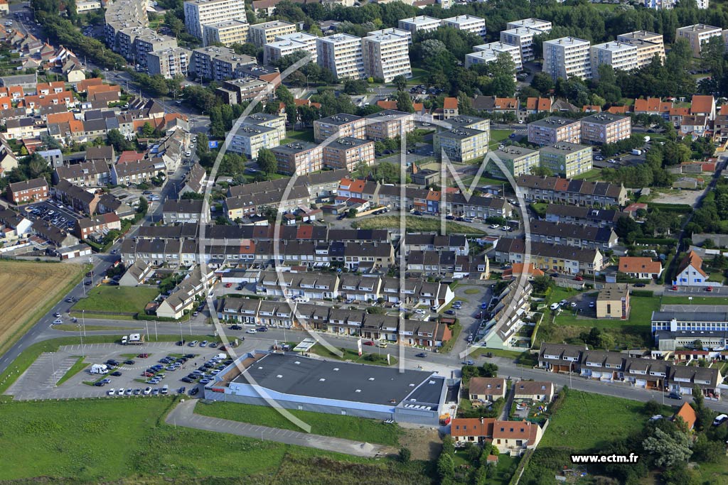 Photo arienne de Boulogne-sur-Mer (le Chemin Vert)
