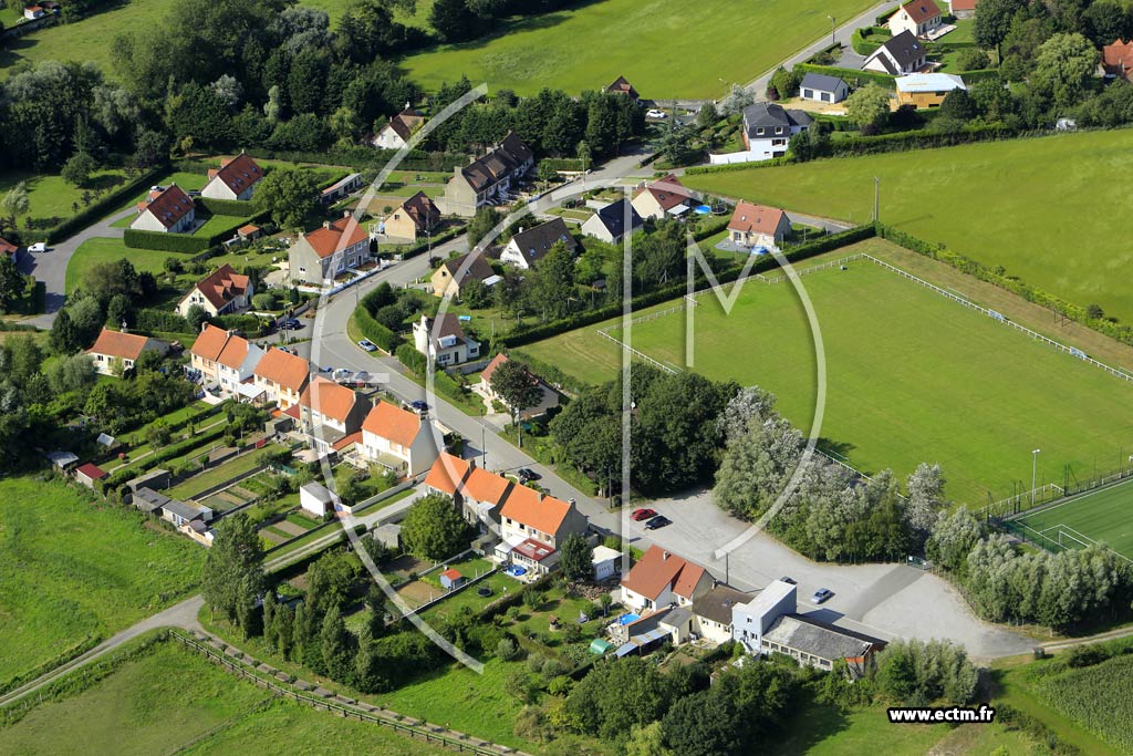 Photo arienne de Hesdin-lAbb (Domaine du Manoir)