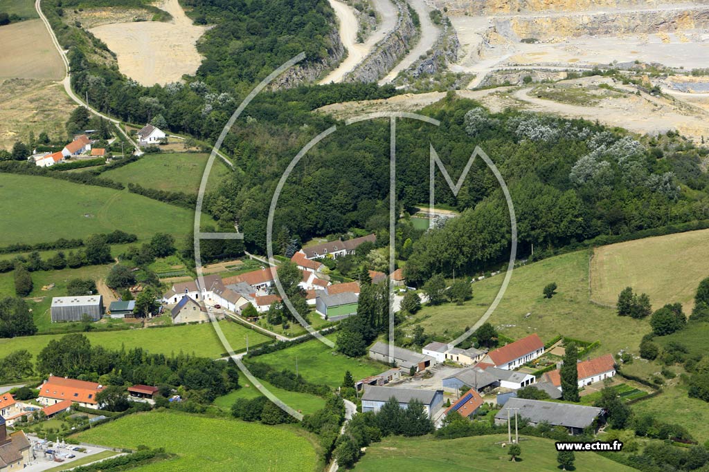 Photo arienne de Leulinghen-Bernes