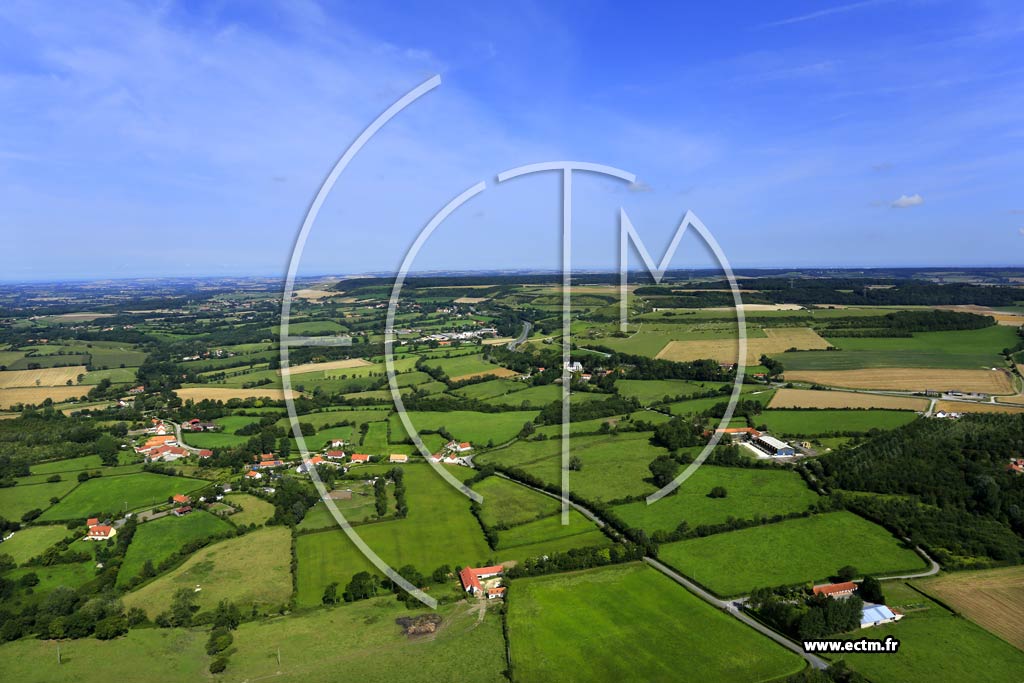 Photo arienne de Longueville (les Burets)