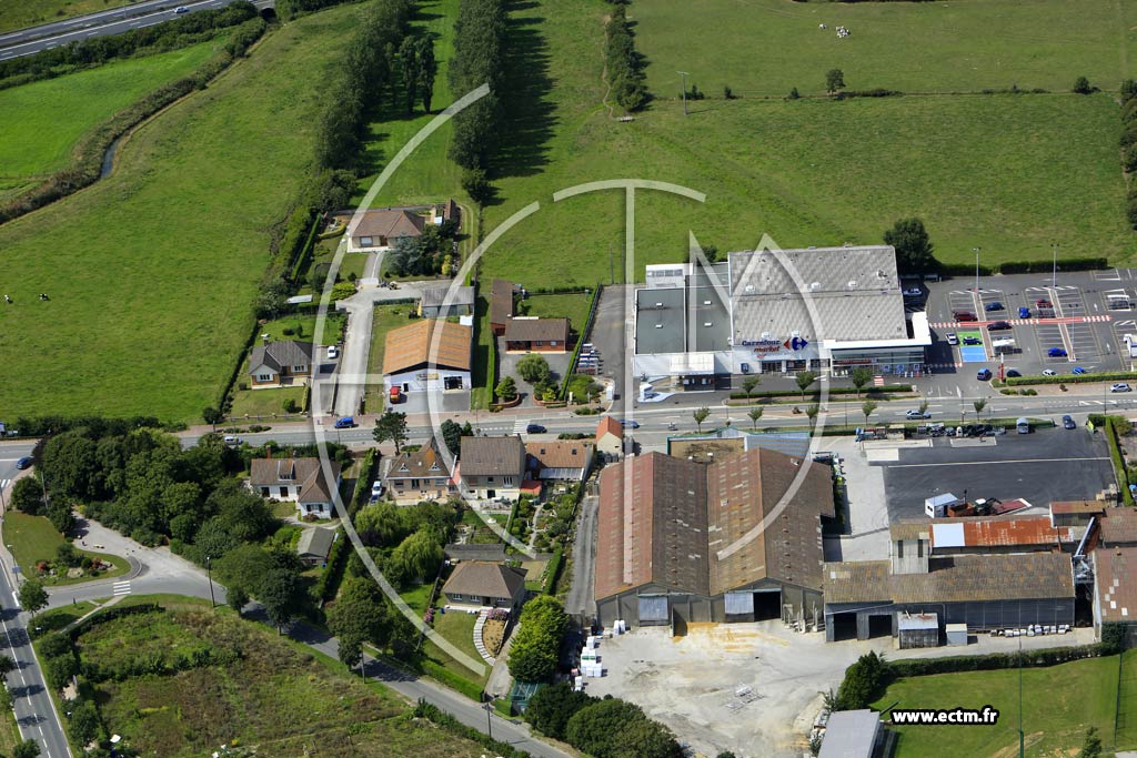 Photo arienne de Marquise (Le Pont de Pierre)