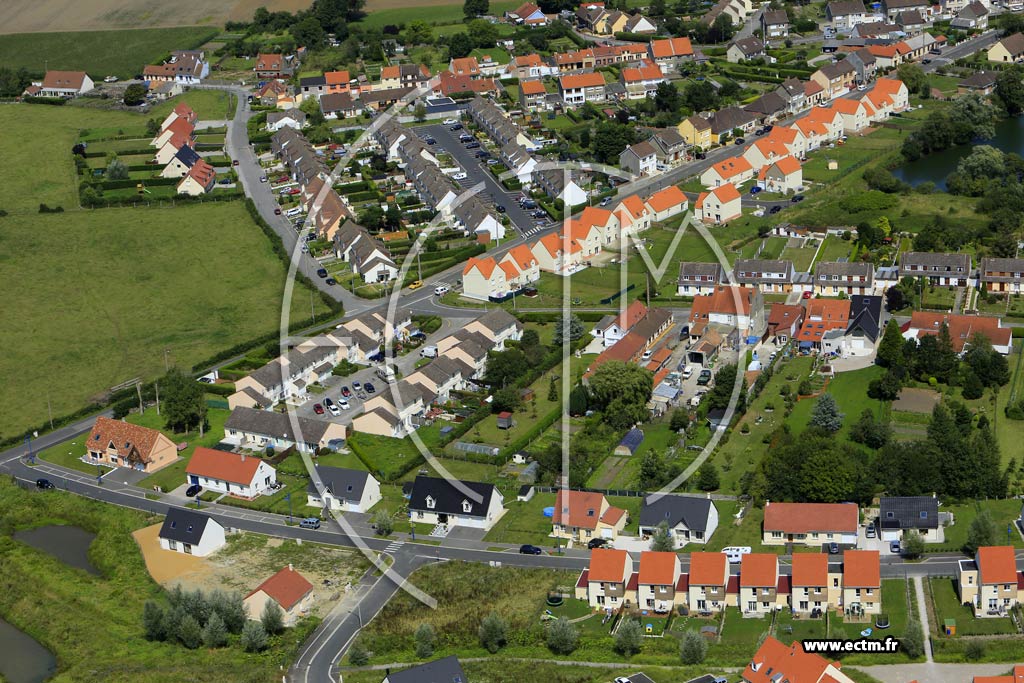 Photo arienne de Neufchtel-Hardelot (Quartier de la Rue de Bronne)