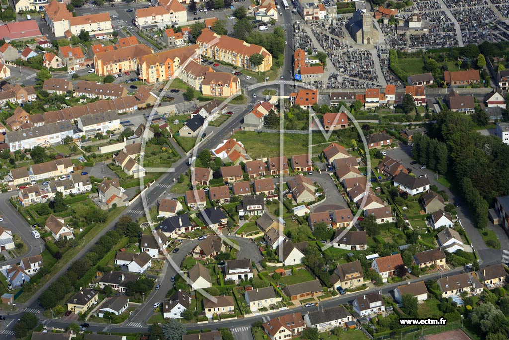 Photo arienne de Outreau (Quartier du Beffroi)