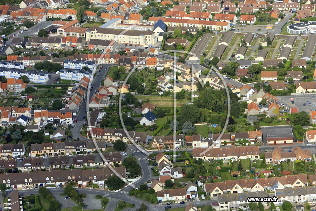 Photo arienne de Outreau (Quartier du Beffroi)