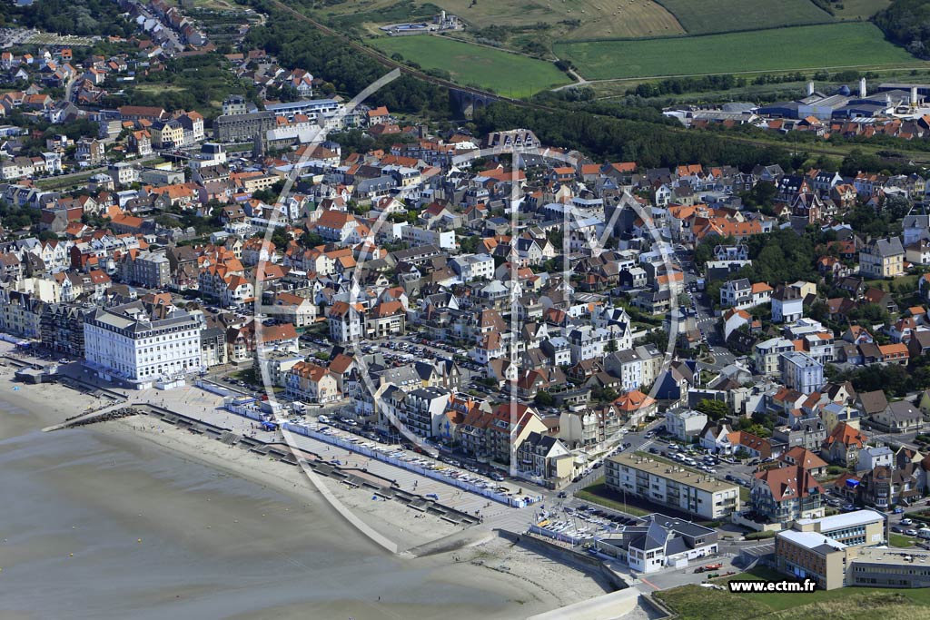 Photo arienne de Wimereux (Front de Mer)