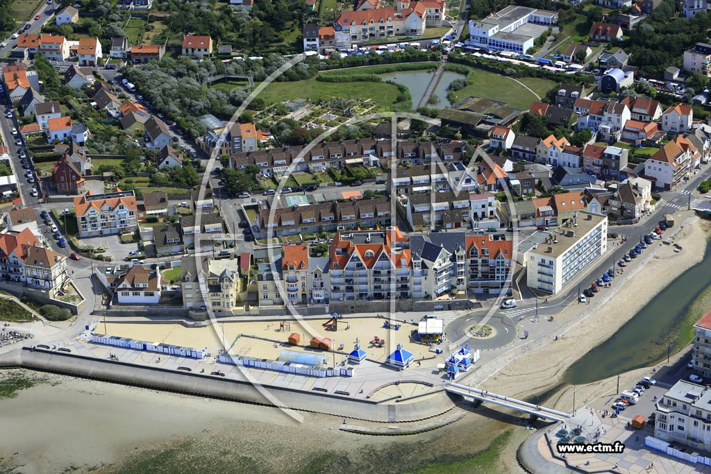 Photo arienne de Wimereux (Front de Mer)