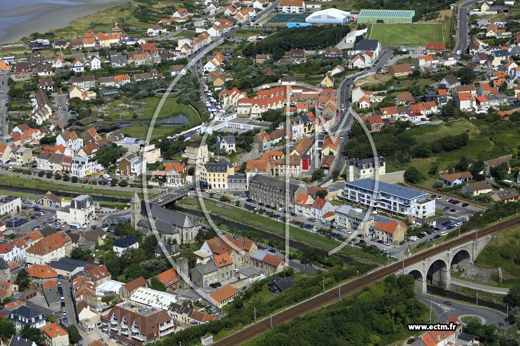 Photo arienne de Wimereux (le Ballon)