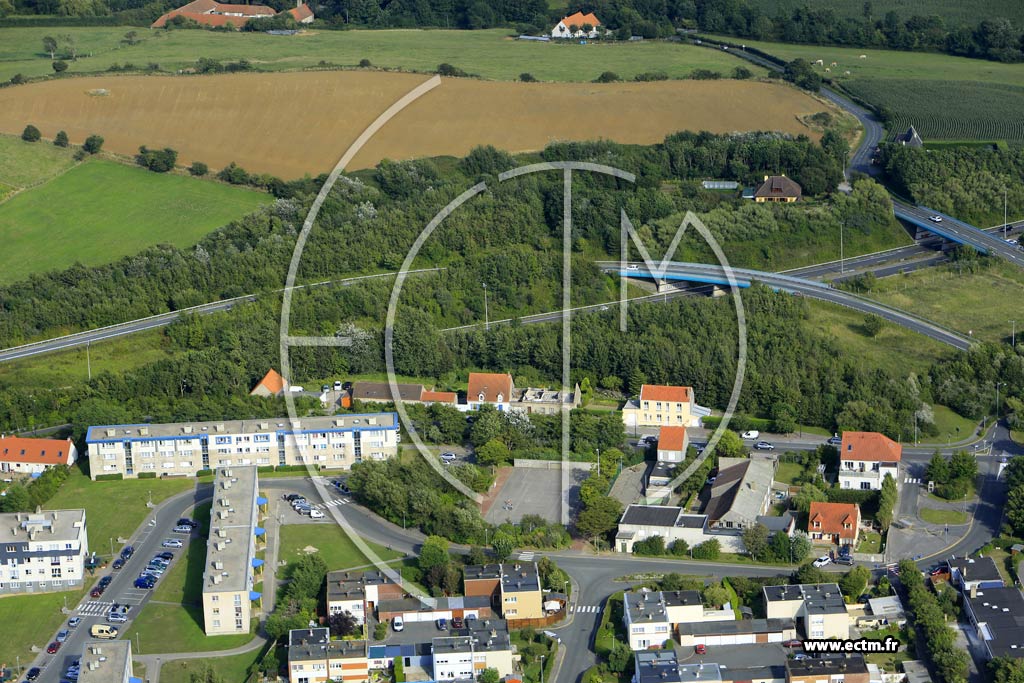 Photo arienne de Wimille (Bon Secours)