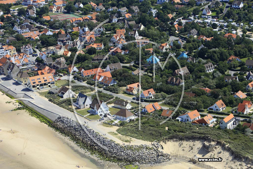 Photo arienne de Wissant (Front de Mer)