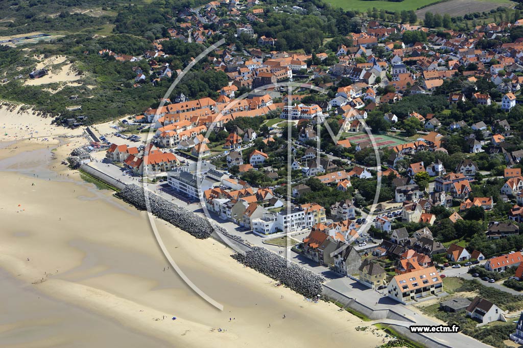 Photo arienne de Wissant (Front de Mer)