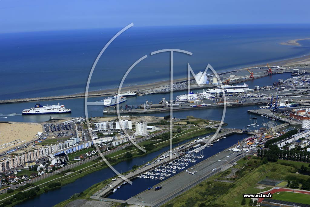 Photo arienne de Calais (Calais Nord)