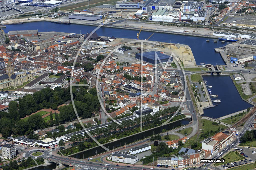 Photo arienne de Calais (Calais Nord)