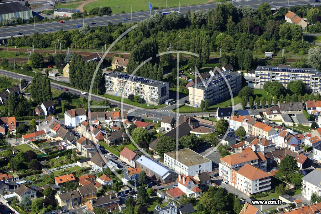 Photo arienne de Calais (Le Pont du Leu)