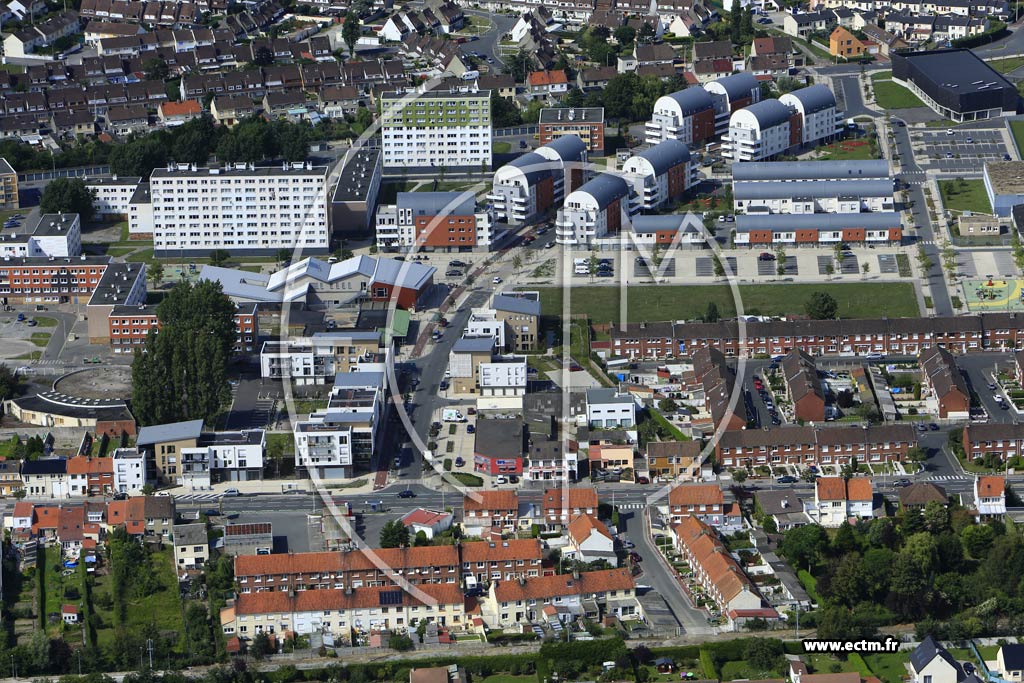 Photo arienne de Calais (Les Quatre Ponts)