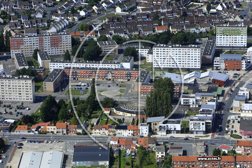 Photo arienne de Calais (Les Quatre Ponts)