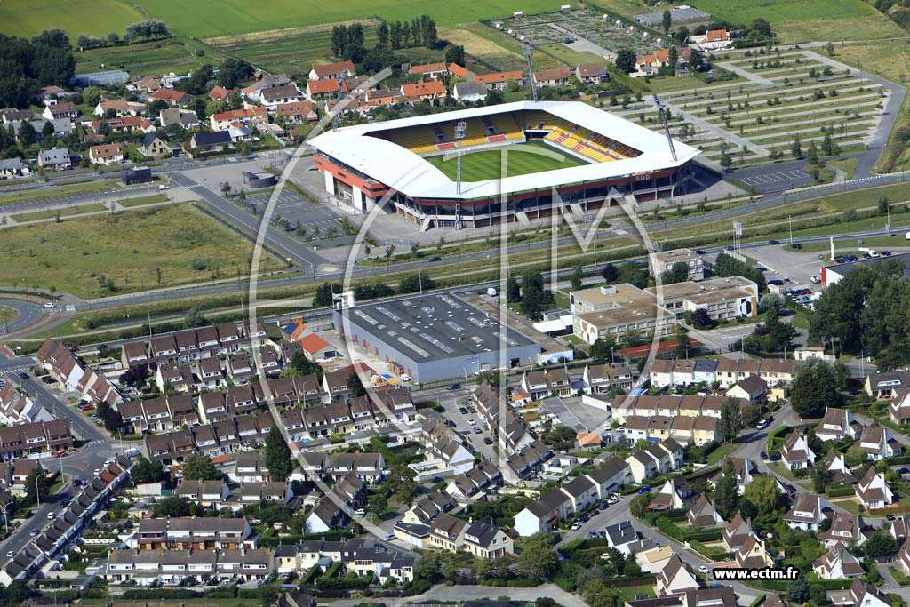 Photo arienne de Calais (Les Quatre Ponts)