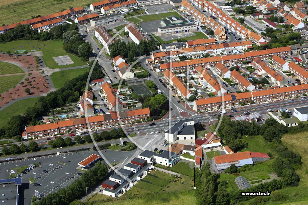 Photo arienne de Calais (Quartier du Fort-Nieulay)