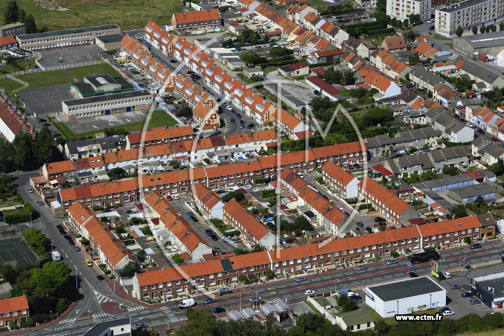 Photo arienne de Calais (Quartier du Fort-Nieulay)
