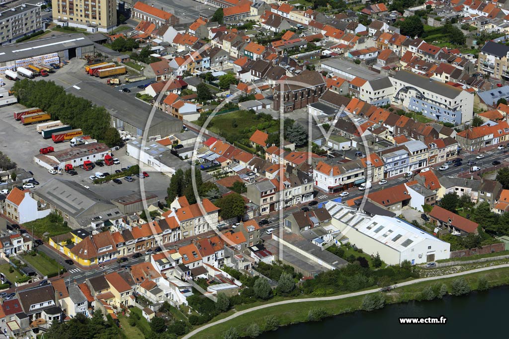 Photo arienne de Calais (Quartier du Fort-Nieulay)