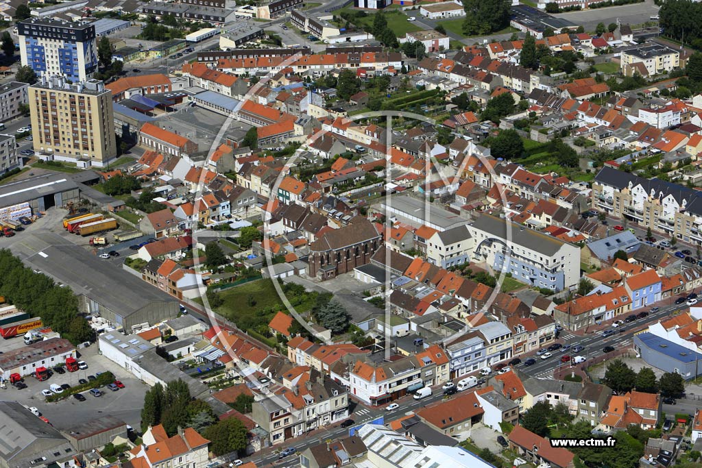 Photo arienne de Calais (Quartier du Fort-Nieulay)