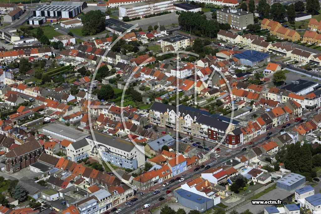 Photo arienne de Calais (Quartier du Fort-Nieulay)