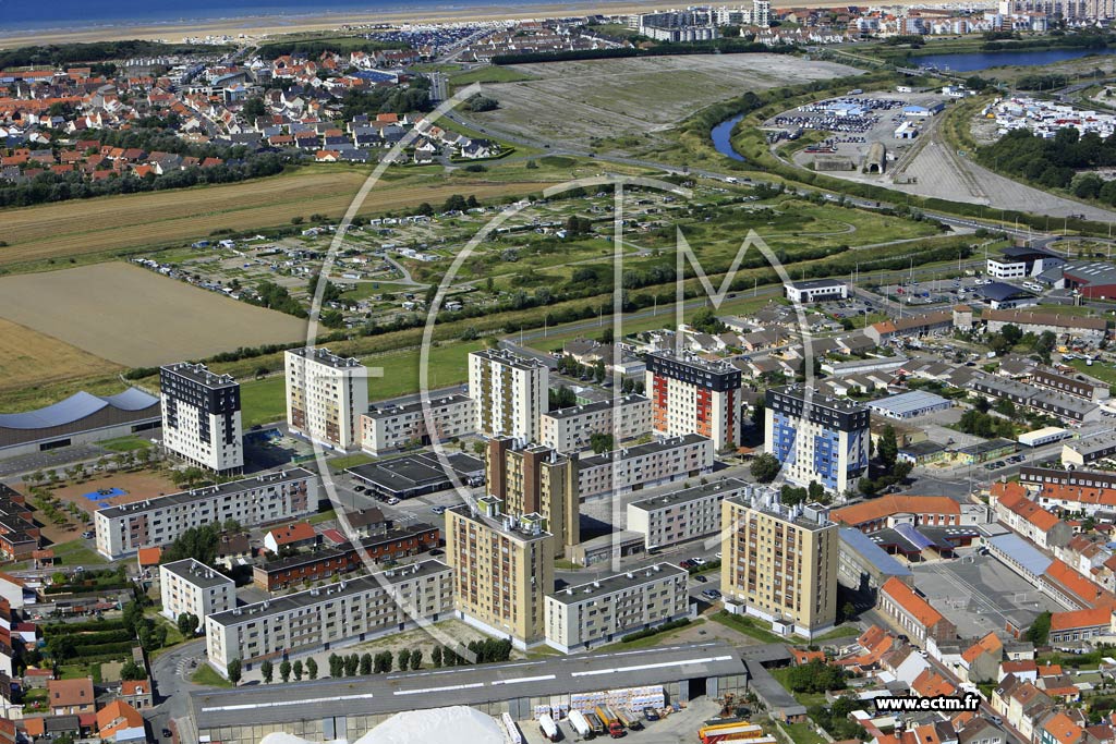 Photo arienne de Calais (Quartier du Fort-Nieulay)