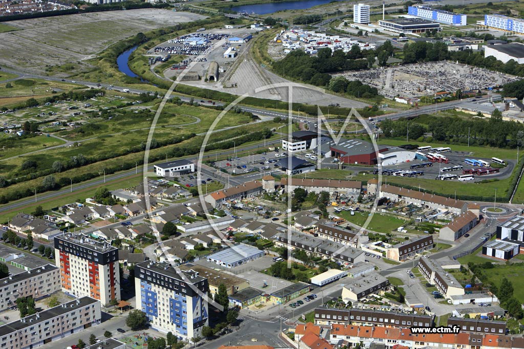 Photo arienne de Calais (Quartier du Fort-Nieulay)