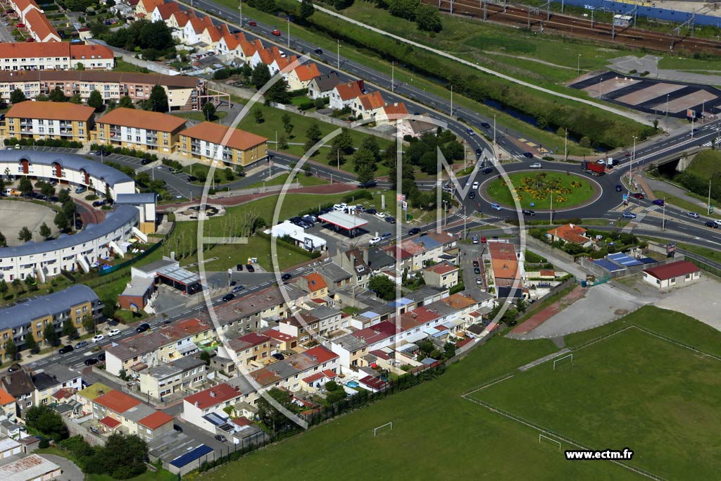 Photo arienne de Calais (Quartier du Fort-Nieulay)