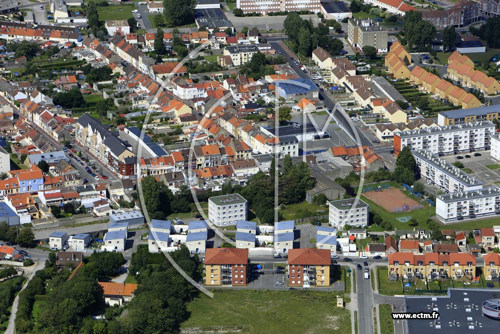 Photo arienne de Calais (Quartier du Fort-Nieulay)
