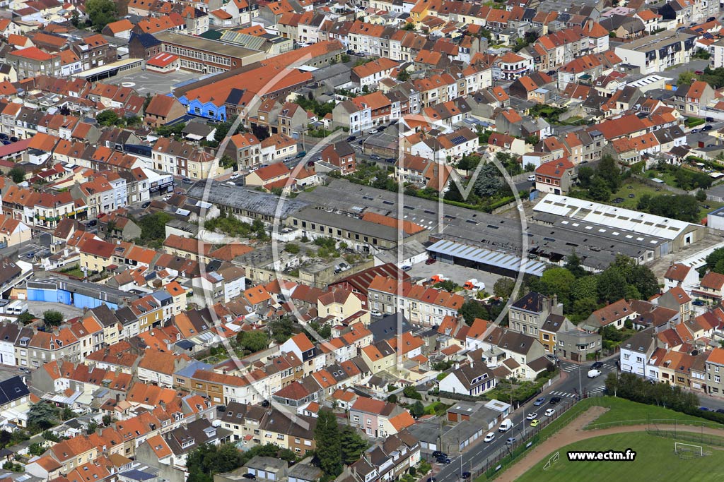 Photo arienne de Calais (Quartier Les Fontinettes)