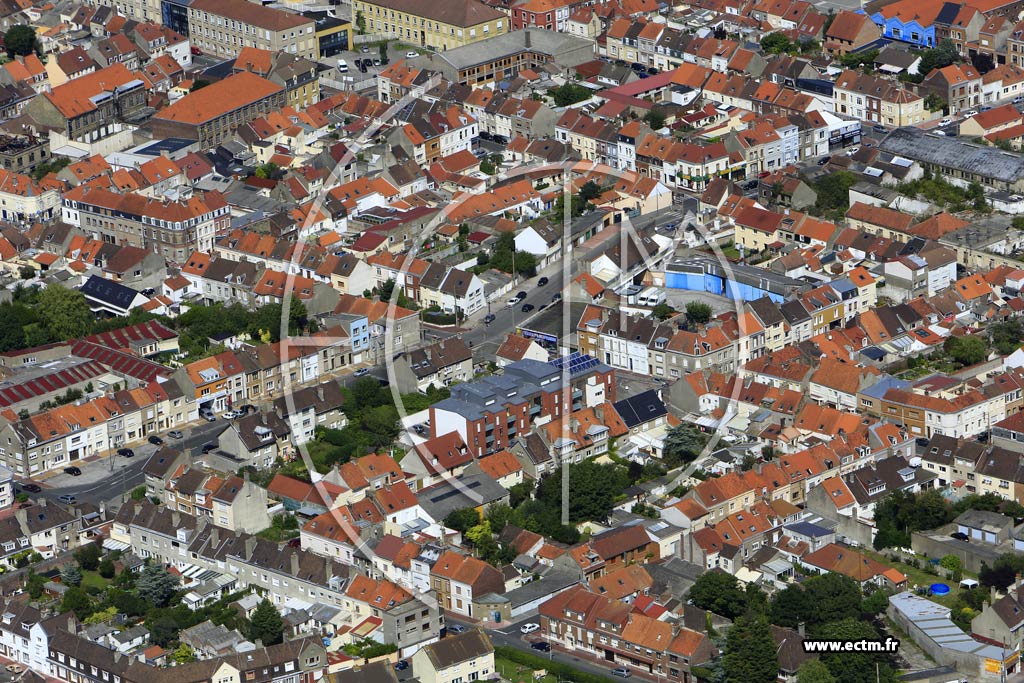 Photo arienne de Calais (Quartier Les Fontinettes)