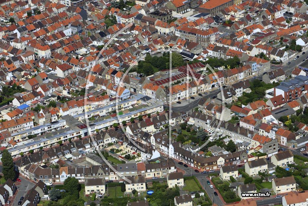 Photo arienne de Calais (Quartier Les Fontinettes)
