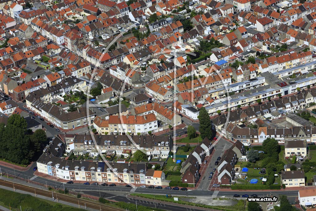 Photo arienne de Calais (Quartier Les Fontinettes)