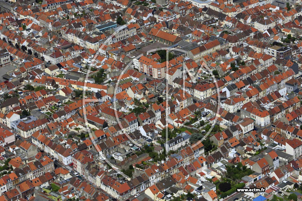 Photo arienne de Calais (Quartier Les Fontinettes)