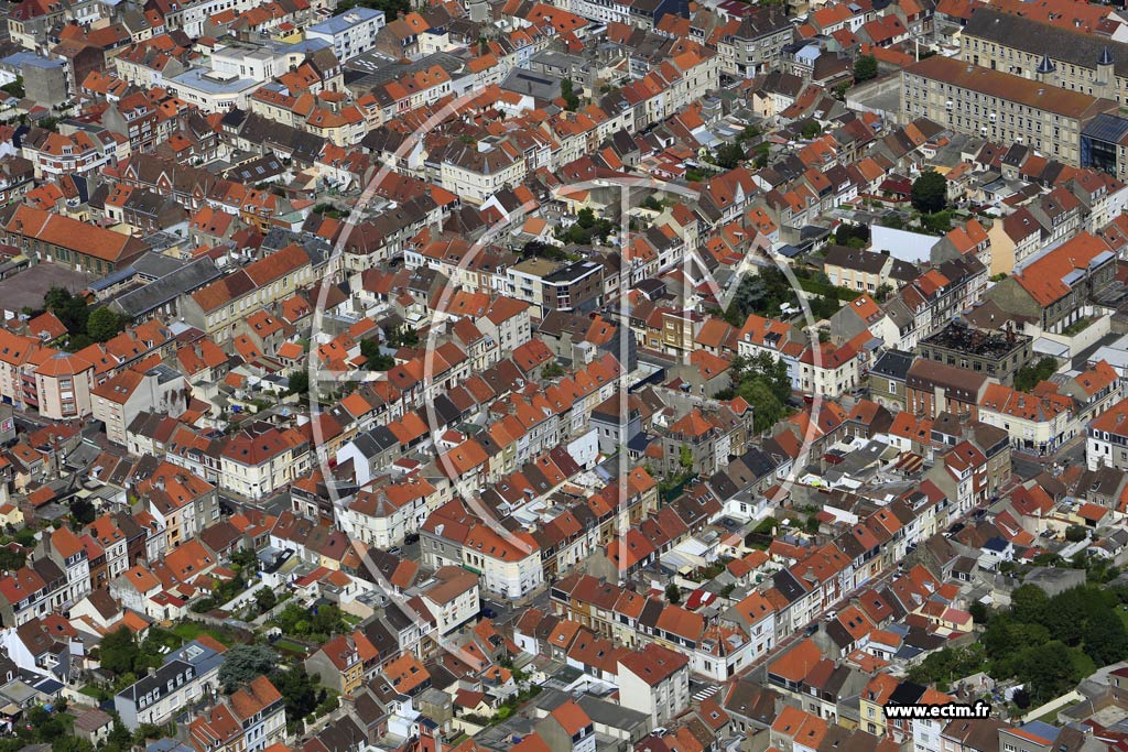 Photo arienne de Calais (Quartier Les Fontinettes)