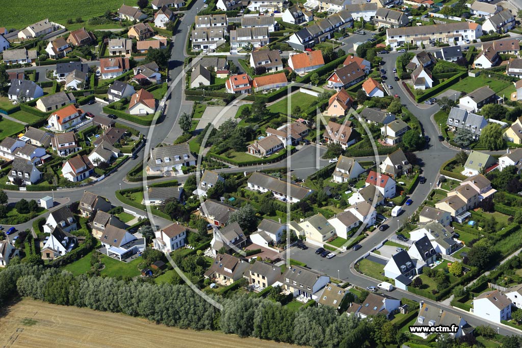 Photo arienne de Coquelles (Les Cottages)