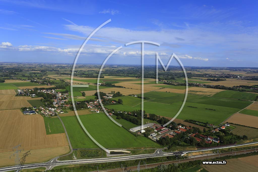 Photo arienne de Saint-Tricat