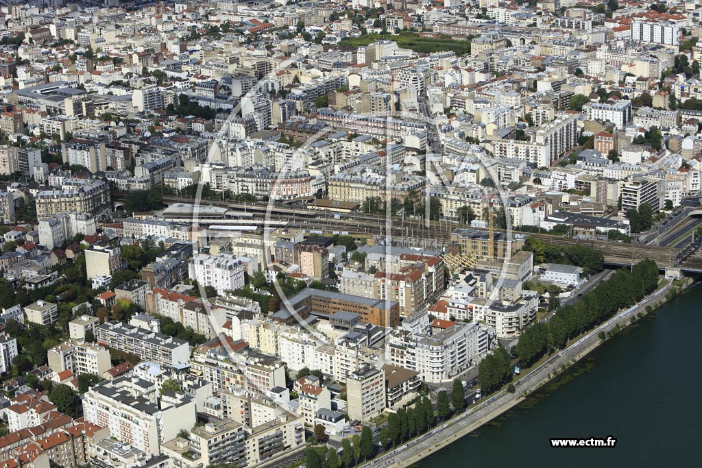 Photo arienne de Asnires-sur-Seine