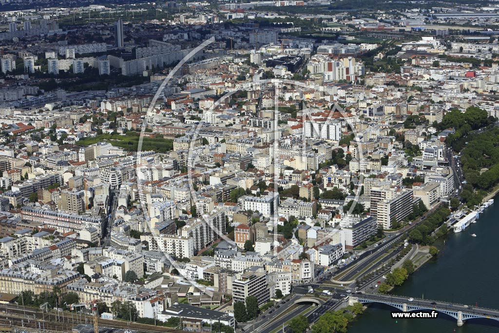 Photo arienne de Asnires-sur-Seine