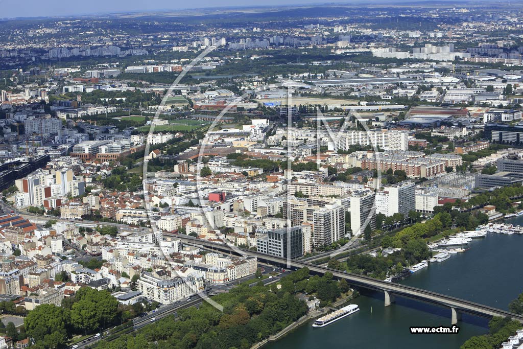 Photo arienne de Asnires-sur-Seine