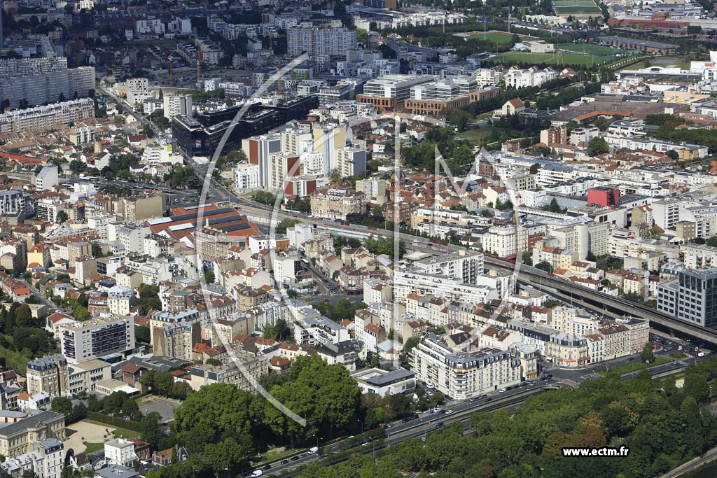 Photo arienne de Asnires-sur-Seine