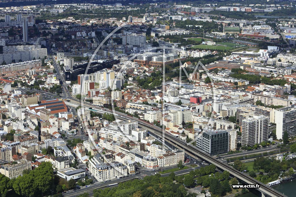 Photo arienne de Asnires-sur-Seine