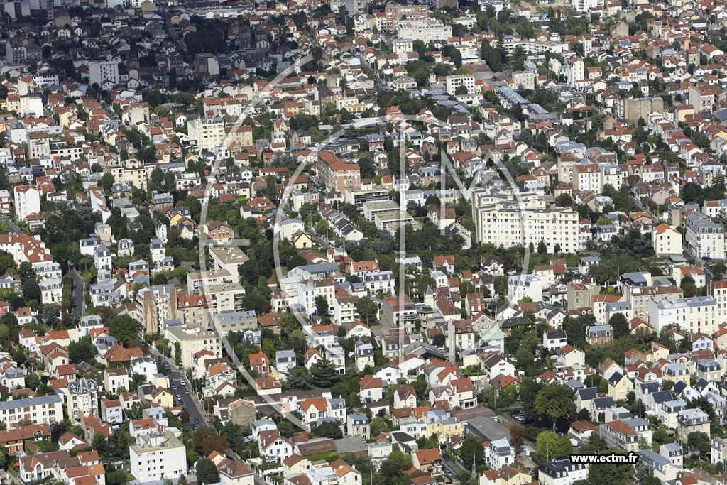 Photo arienne de Bois-Colombes (Centre)