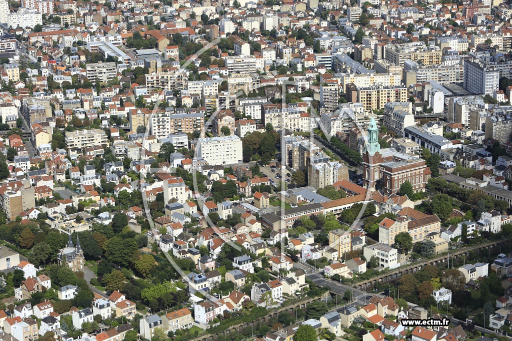 Photo arienne de Bois-Colombes (Centre)