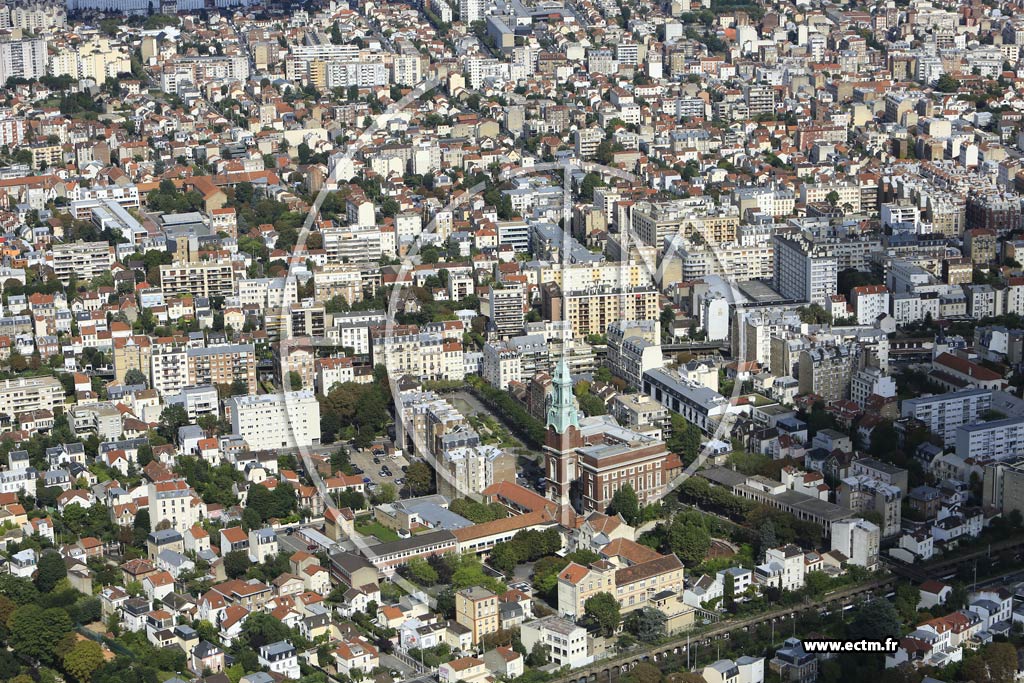 Photo arienne de Bois-Colombes (Centre)